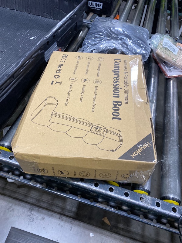 Photo 1 of Heyelax Leg Compression Massager for Circulation and Pain Relief FSA, Recovery Boots Sleeve for Fast Therapy, Cordless Leg Massager with Heat as Ideal Gifts for Men Women (Large1-Pack)