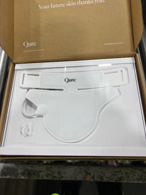 Photo 1 of Qure Neck & Décolletage & Chest LED System, Red Light Therapy with 2 Wavelengths of Light, Red 633nm and Near-Infrared 830nm
