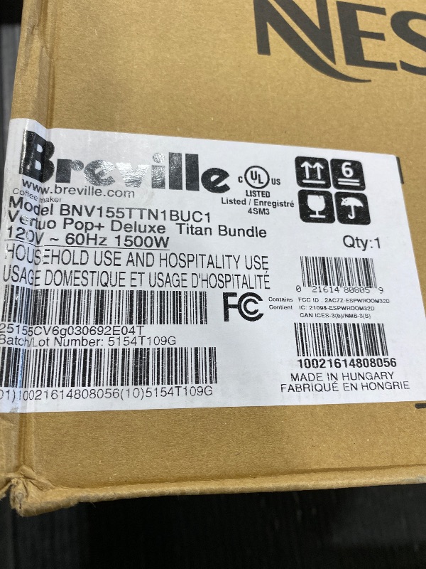 Photo 1 of Nespresso Vertuo Pop+ Deluxe Coffee and Espresso Maker by Breville with Milk Frother, Titan