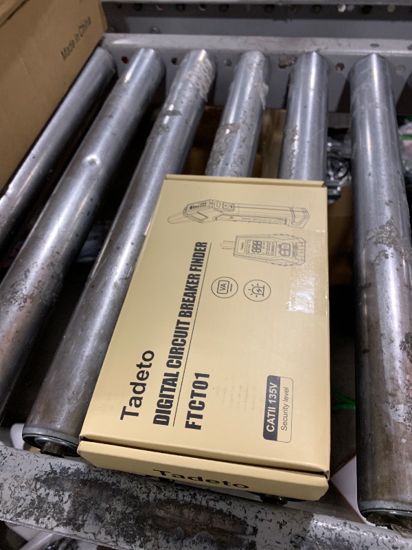 Photo 1 of Tadeto Circuit Breaker Finder Tool with Outlet Tester, Quickly GFCI, Voltage, Electric Tester with Dual LCD Display, Light Socket and 3-2 Prong Grounding Adapter, Alligator Clip Adapter