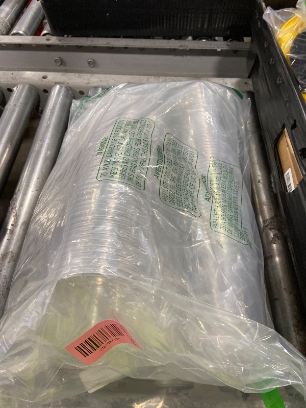 Photo 1 of 100 Sets Disposable Stemless Glasses With Strawless Sip Lids,PET Drinking Cups,Clear Plastic Coffee Cup for Iced Coffee, Smoothie, Cold Beverage, Drink Shop and Christmas Party Supply (Clear, 16 oz)