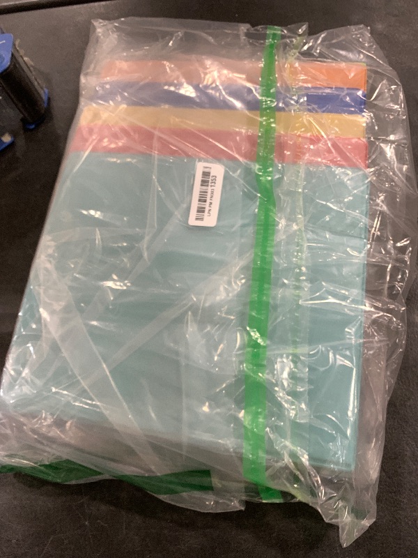 Photo 1 of 1 Inch Binders 3 Ring with 2 Interior Pockets, Holds 200 Sheets Letter Size Pape, Versatile Binders for Office Home School, Colored, 6 Pack