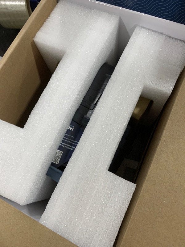 Photo 1 of Moen Flo Smart Water Monitor and Automatic Shutoff Sensor, Wi-Fi Connected Water Leak Detector for 1-1/4-Inch Diameter Pipe, 900-002