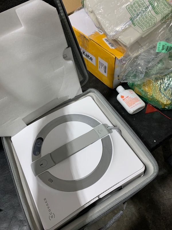 Photo 1 of ECOVACS WINBOT W2 PRO Window Cleaning Robot, 3 Nozzles Water Sprayer, 10-Level Protection, Win-SLAM 4.0 Path Planning, Steady-Climbing, Edge Detection, App Control