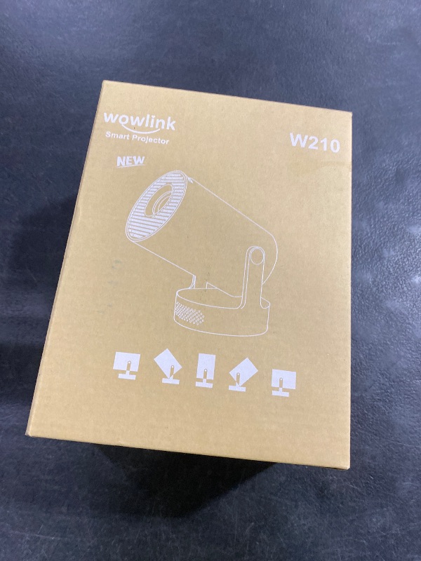 Photo 1 of [Built-in Apps & 2026 Upgraded] Mini Projector with WiFi 6 and Bluetooth 5.4 Support 4K 1080P Auto Keystone 180° Rotatable Projector Portable Compatibile with HDMI/TV Stick/Memory Stick/Laptop, White