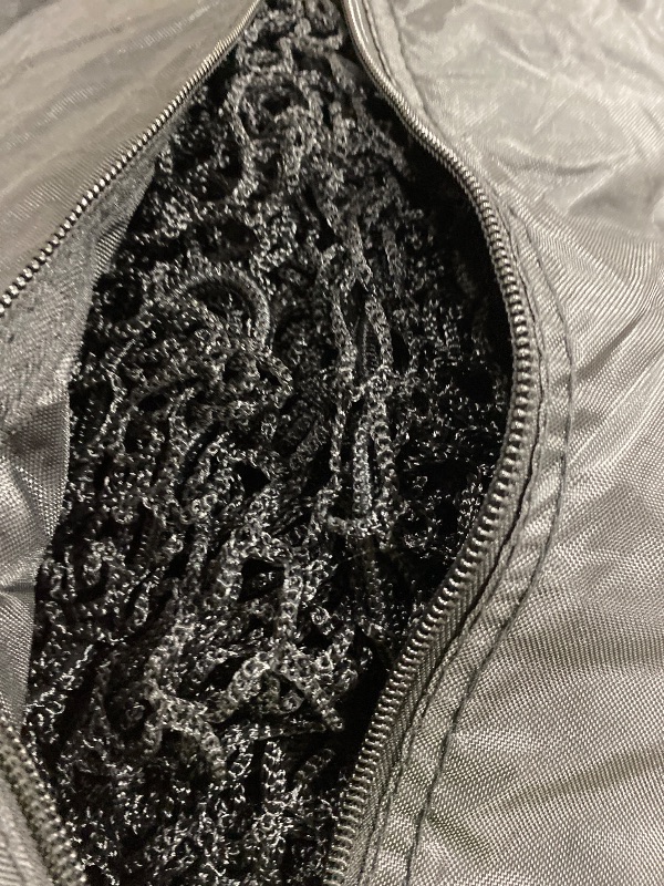 Photo 1 of Golf Batting Cage Netting Golf Practice Nets, 10ft x 10ft x 10ft Frame NOT Included, with 4 Carabiners and 2 Tie Rope, for Backyard, Black