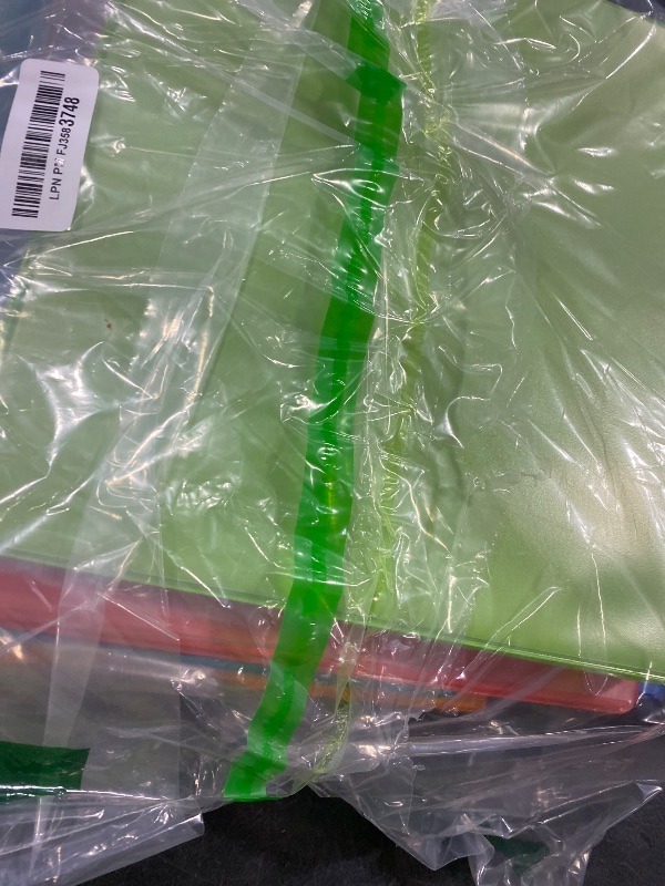 Photo 1 of 1 Inch Binders 3 Ring with 2 Interior Pockets, Holds 200 Sheets Letter Size Pape, Versatile Binders for Office Home School, Colored, 6 Pack