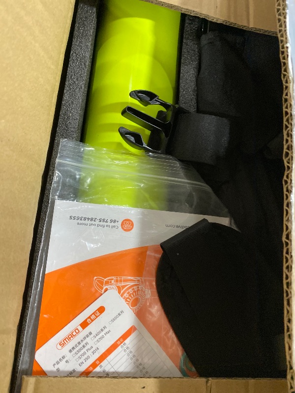 Photo 1 of SMACO Mini Scuba Tank 1L Small Diving Tank for Underwater Breathing Portable Lung Air Tank Diving Oxygen Cylinder Kit for Emergency Rescue Boat Cleaning Backup Air Source Pony Bottle S400