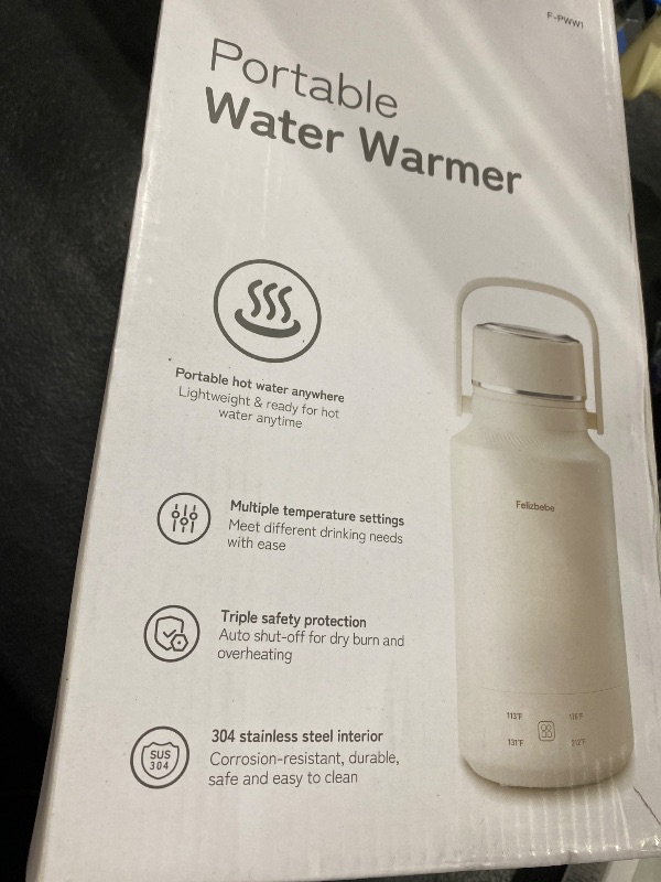 Photo 1 of 1000mL Portable Electric Kettle, 304 Stainless Steel Water Boiler with 4 Temp Settings, Keep Warm & Boil-Dry Protection, Electric Tea Kettle for Travel, Hotel, Camping (120V Outlets)