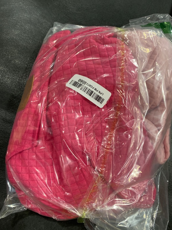 Photo 1 of 2 Pack Dog Hoodie Sweaters for Small Medium Dogs Warm Dog Clothes for Large Dogs Soft Waffle-Like Laminated Sweatshirt Bulldog (Pink+Rose, 3XL (Back: 29.5",Chest: 36.5", Neck: 27"))
