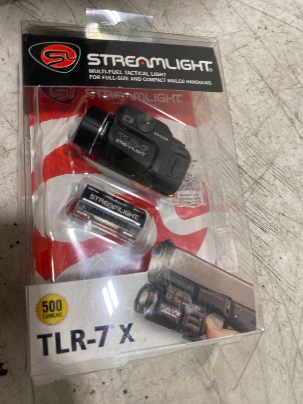 Photo 1 of Streamlight 69424 TLR-7 X 500-Lumen Compact Tactical Weapon Light, Includes High, Low Paddle Switches and Key Kit, Black