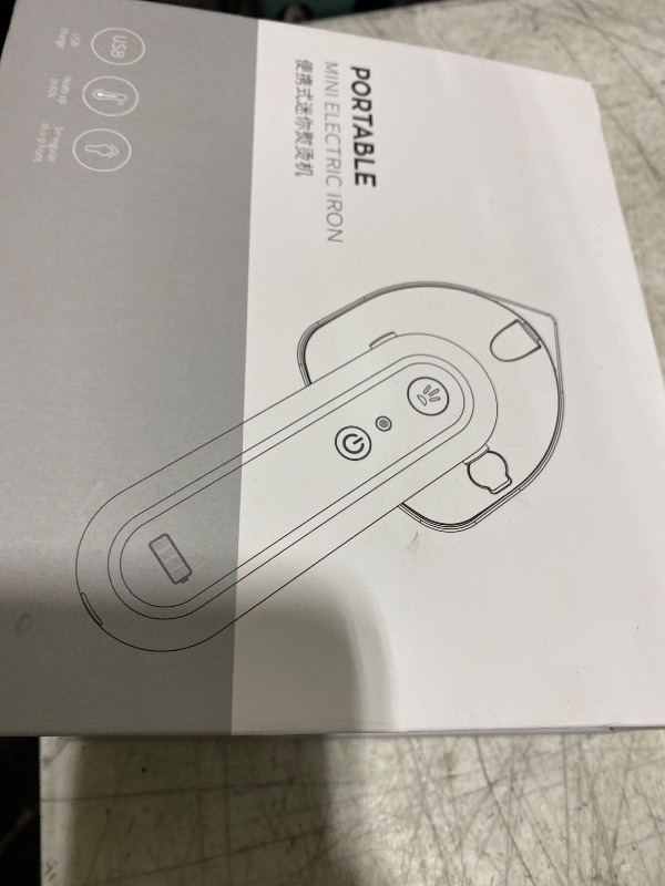 Photo 1 of Cordless Mini Iron for Clothes, Portable Travel Electric Iron Support Dry Wet Ironing, USB Rechargeable Handheld Ironing Machine with 3 Temperature Settings (black)