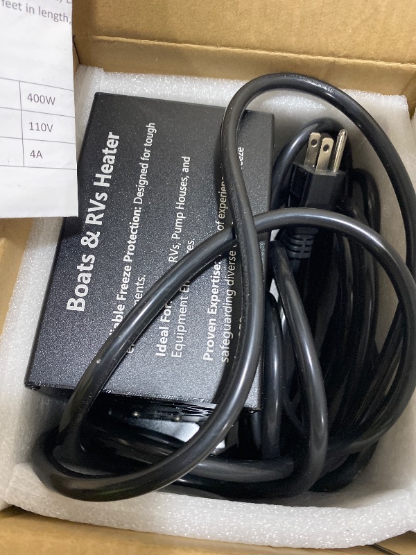 Photo 1 of Binmaton Boat Engine Compartment Heater | Bilge Heater for Boats with Automatic Thermostat | Reliable Boat Heater for Winter Storage, Self-Regulating PTC Technology, 400W