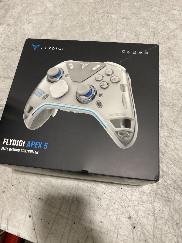 Photo 1 of FLYDIGI Apex 5 PC Controller, Forceflex Joystick 2.0, ForceAdapt Triggers, 3ms Ultra-Low Latency, RGB Light Bar, Full-Color LCD Display,1500mAh Battery PC/NS/Android/TV