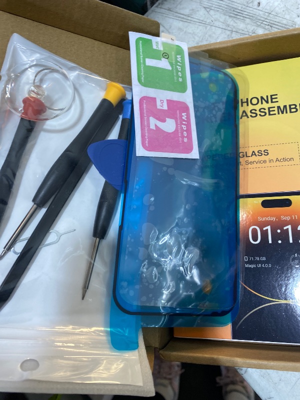 Photo 1 of OLED for iPhone 13 Pro Max Screen Replacement Kit, OLED Display 3D Touch Frame Digitizer A2641 A2643 A2484 A2644 A2645 Full Assembly Repair Tool Black 6.7 inch