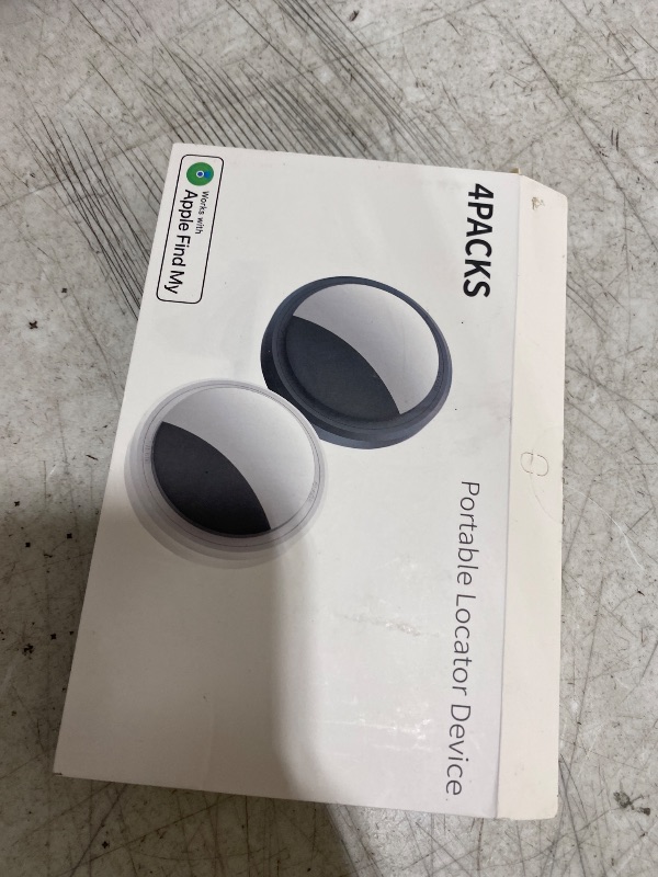 Photo 1 of 4 Packs Air Tracker Tags Compatible with Apple Find My (iOS Only), Bluetooth Tracker, Smart Keys Finder and Item Locator with Waterproof Case for Wallet Luggage Pet Backpack 2W2B