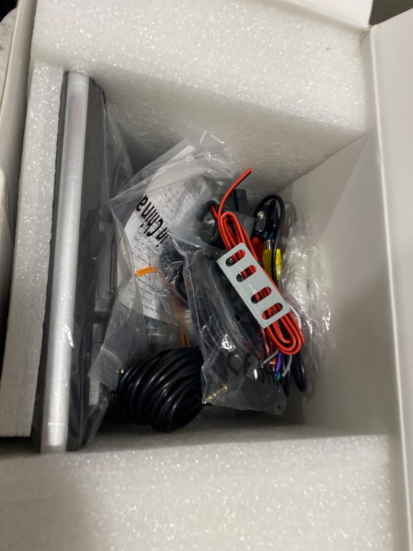 Photo 1 of 10.1 inch Single Din Car Stereo with CarPlay and Android Auto, 10 inch Touch Screen Radio with Mirror Link/1080P/EQ Audio/SWC/Bluetooth +Backup Camera+MIC