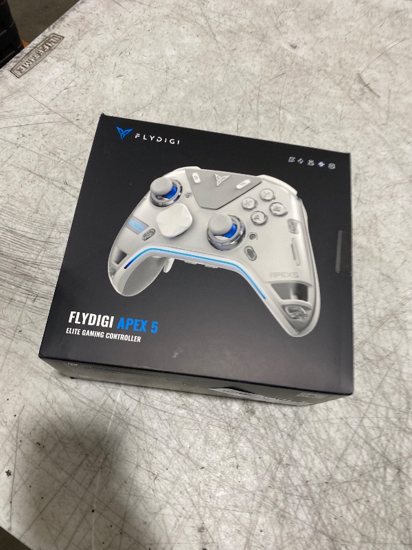 Photo 1 of FLYDIGI Apex 5 PC Controller, Forceflex Joystick 2.0, ForceAdapt Triggers, 3ms Ultra-Low Latency, RGB Light Bar, Full-Color LCD Display,1500mAh Battery PC/NS/Android/TV