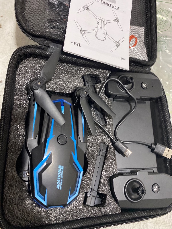 Photo 1 of 2K HD FPV Drone with Camera for Adults - Altitude Hold, One-Key Takeoff/Landing, 3 Speed Modes, Headless Mode, 2 Batteries, Foldable & Portable, Best Gifts for Beginners, Teen Boys & Girls