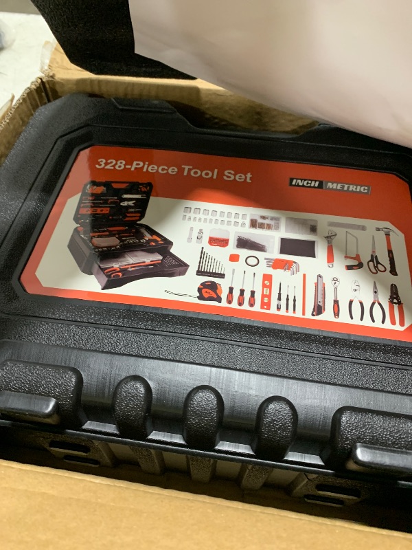 Photo 1 of 328-Piece Tool Set - Tool Kit Toolbox Storage Case with Drawer, General Household Hand Tool Kit Perfect for Home & DIY Repairs