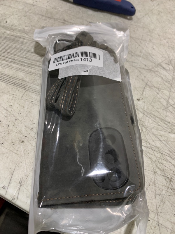 Photo 1 of Phone Case for Motorola Edge+ Plus 2022/Edge X30/30 Pro Wallet Cell Cover with Tempered Glass Screen Protector Crossbody Lanyard Strap Flip Stand Zipper Purse Card Holder Moto Edge + 5G UW Women Black