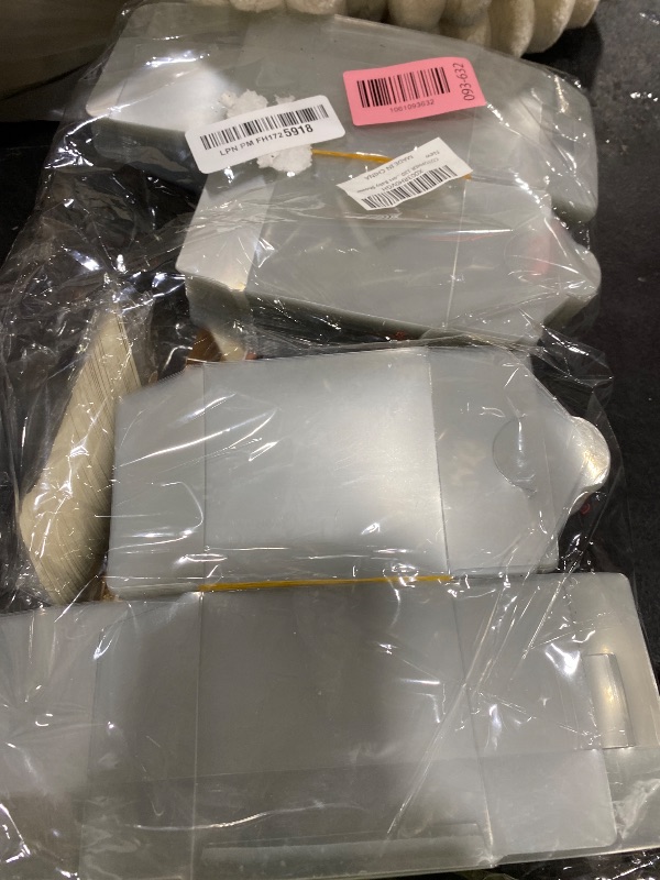 Photo 1 of COTOPHER 120 Pcs Clear Boxes for Favors, 3x3x3 Inches Clear Gift Boxes PET Material Party Favor Boxes Plastic Small Gift Boxes with Lids, Candy Boxes for Wedding Favors Baby Shower