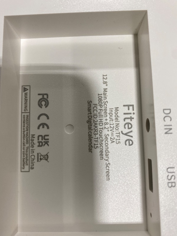 Photo 1 of Fiteye Digital Calendar, 15.6" Smart Electronic Wall Calendar with Camera, Touchscreen, Video Calls, Family Planner, Chore Chart & Meal Planner for Family Organization, Wall & Desk Mountable