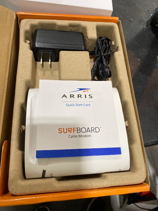Photo 1 of Arris Surfboard S34 DOCSIS 3.1 Multi?Gig Cable Modem | 2.5Gbps + 1Gbps Ethernet Ports | Xfinity, Cox, Spectrum for Cable Internet Plans up to 2.5Gbps Next Gen Upstream. Modem Only, Router Required