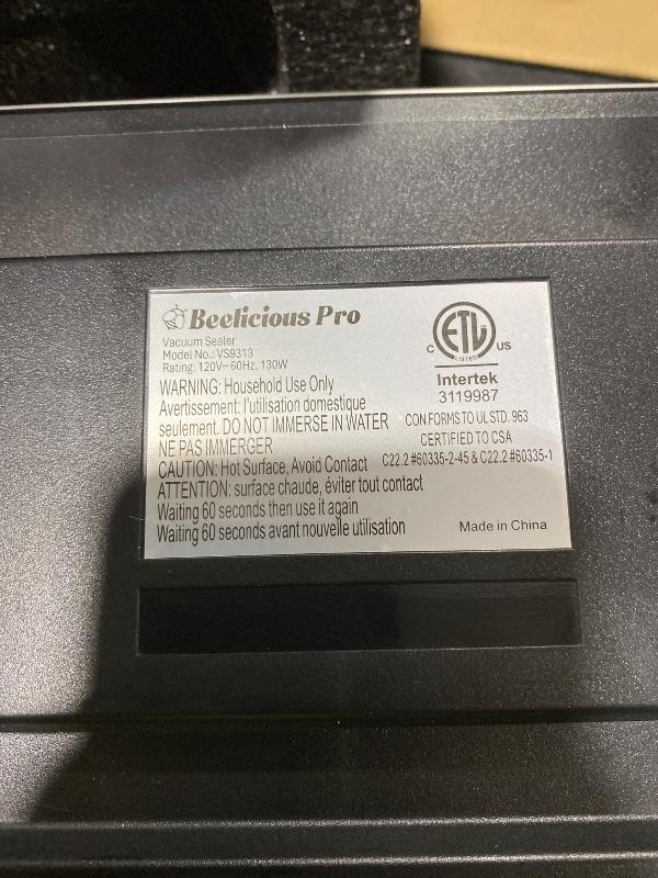 Photo 1 of 95Kpa Powerful Precision Pro Vacuum Sealer, with Double Heat Seal & Double Pump, Easy-Lock Handle, 10-in-1 Vacuum Sealer Machine for Food, Silver-Grey