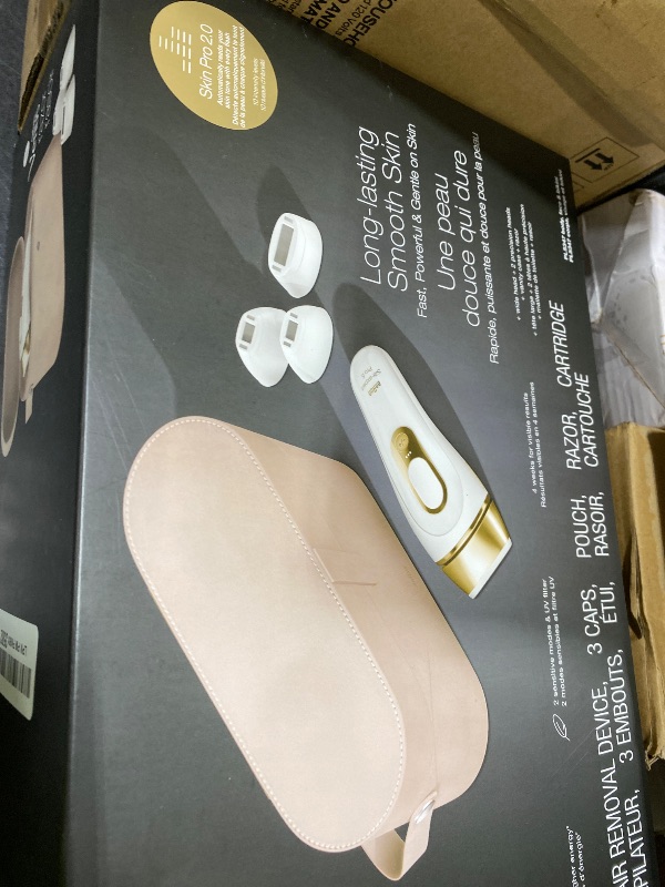 Photo 1 of Braun Smart IPL, Silk·Expert Pro 5: at Home Laser Hair Removal for Women and Men, Permanent Visible Hair Reduction in Hair Regrowth for Body & Face, Wide Head and Two Precision Heads, IPL5347