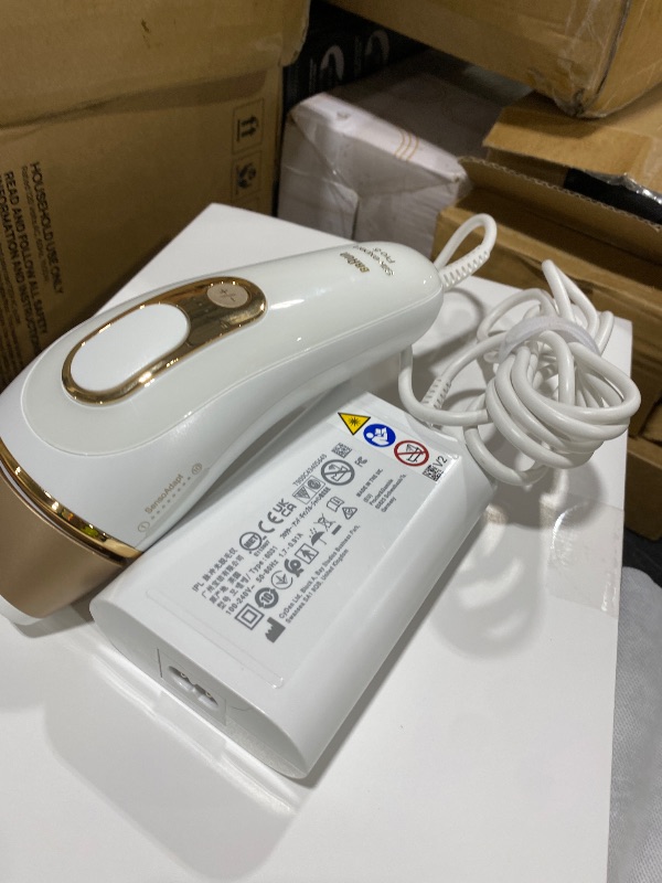 Photo 1 of Braun Smart IPL, Silk·Expert Pro 5: at Home Laser Hair Removal for Women and Men, Permanent Visible Hair Reduction in Hair Regrowth for Body & Face, Wide Head and Two Precision Heads, IPL5347