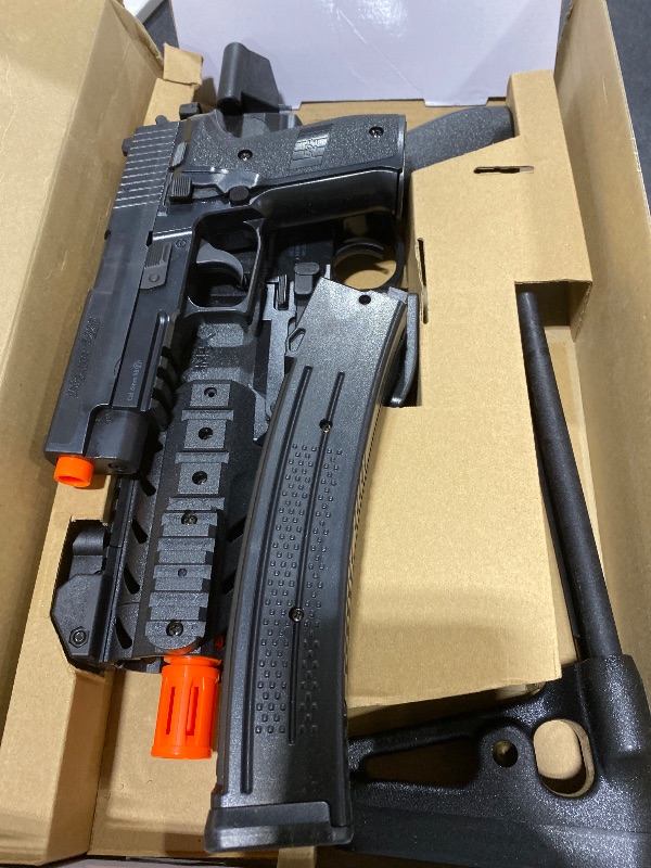 Photo 1 of Sig Sauer SIG1 MPX Spring Airsoft Rifle Kit with P226 Spring Pistol | Molded Polymer Construction for Enhanced Durability (AIR-S1-MPX226)
