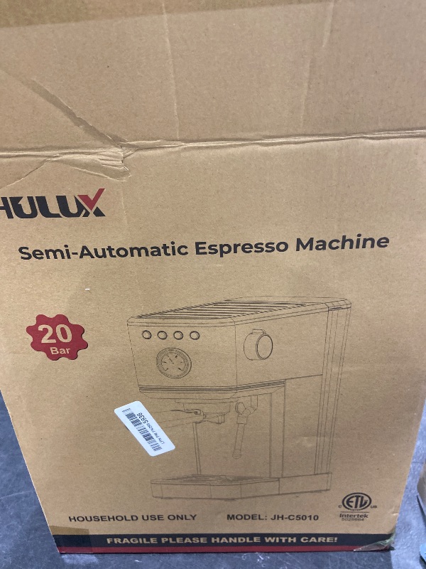 Photo 1 of CHULUX Slim Espresso Machine with Milk Frother, 20 Bar Professional Italian Pump Espresso Coffee Machine for Home Cappuccino & Latte Maker, Stainless Steel, Pink