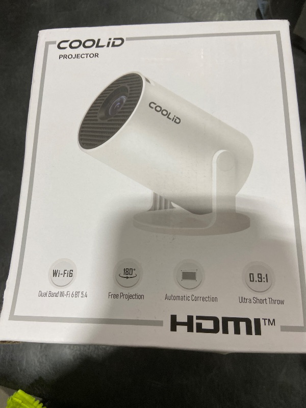 Photo 1 of [Built-in Apps & 2026 Upgraded] Mini Projector Support 4K 1080P Auto Keystone 180° Rotatable with WiFi 6 and Bluetooth 5.4, Projector Portable Compatibile with HDMI/TV Stick/Memory Stick/Laptop-Black