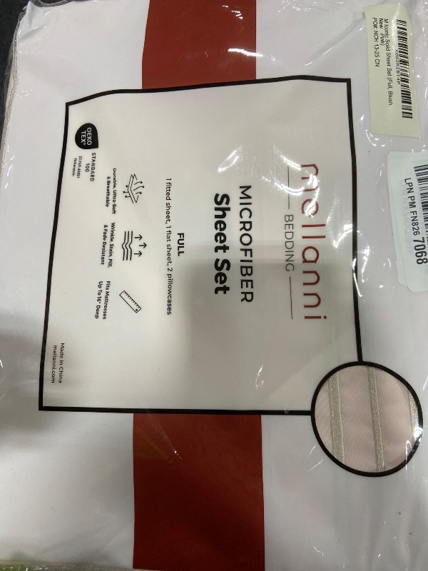 Photo 1 of Mellanni Full Sheets Set - 4 PC Iconic Collection Bedding - Hotel Luxury, Extra Soft, Cooling Bed Sheets - Wrinkle, Fade, Stain Resistant (Full, Blush Pink)