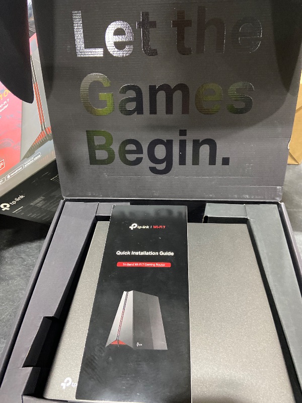 Photo 1 of TP-Link Tri-Band BE11000 Wi-Fi 7 Gaming Router Archer GE650 | 6-Stream 11 Gbps supports 320MHz | 2×5G + 3×2.5G Ports USB 3.0 | Game Acceleration, Dedicated Gaming Port & Panel, RGB Lighting|HomeShield