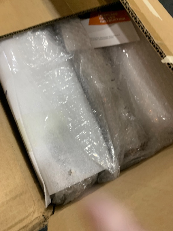 Photo 1 of QuliMetal Ceramic Fireplace Logs, White Birch Gas Fireplace Logs for Indoor Inserts, Outdoor Firebowl, Fire Pits, Vented, Propane, Gel, Electric, Realistic Fake Fire Logs, 6 Pcs