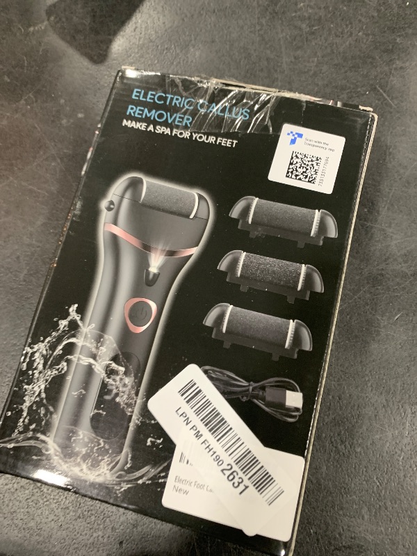 Photo 1 of Electric Foot Callus Remover, Rechargeable Portable Electronic Foot File Pedicure Kits, Waterproof Foot Scrubber File, Professional Pedicure Tools, Foot Care for Dead Skin Ideal Gift, 3 Rollers