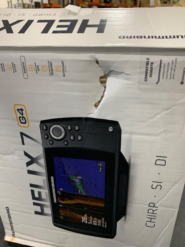 Photo 1 of Humminbird Helix 7 G4 GPS Fish Finder with Transducer, Dual Spectrum Chirp Sonar & Side Imaging