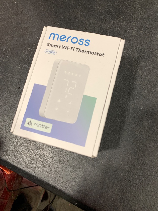 Photo 1 of meross Matter Smart Thermostat for Electric Baseboard Heater, Works with Alexa, HomeKit, Google, SmartThings, Programmable WiFi Thermostat for House, Energy Saving, App & Voice Control for Smart Home