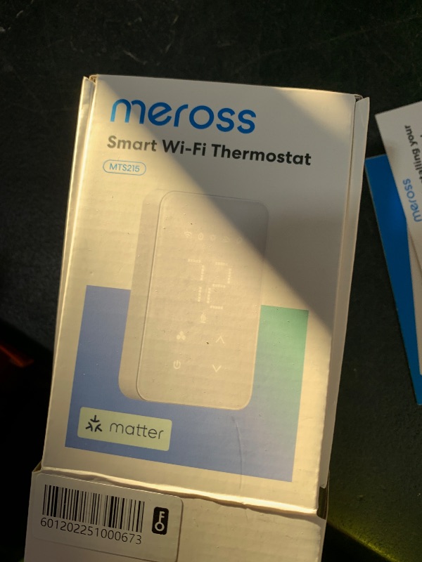 Photo 1 of meross Matter Smart Thermostat for Electric Baseboard Heater, Works with Alexa, HomeKit, Google, SmartThings, Programmable WiFi Thermostat for House, Energy Saving, App & Voice Control for Smart Home
