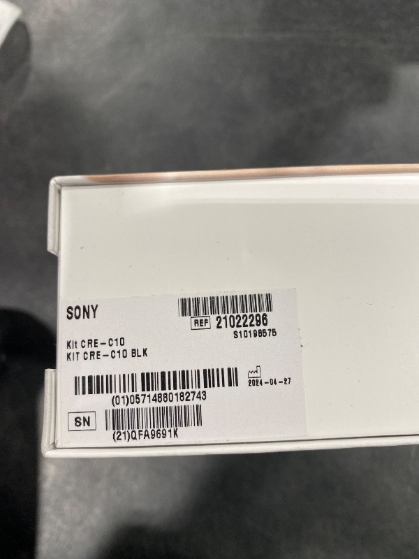 Photo 1 of Sony CRE-C10 Self-Fitting OTC Hearing Aids for Mild to Moderate Hearing Loss, Prescription-Grade Sound Quality, Compact Virtually Invisible Design, Customizable App, and Replaceable Batteries, Black