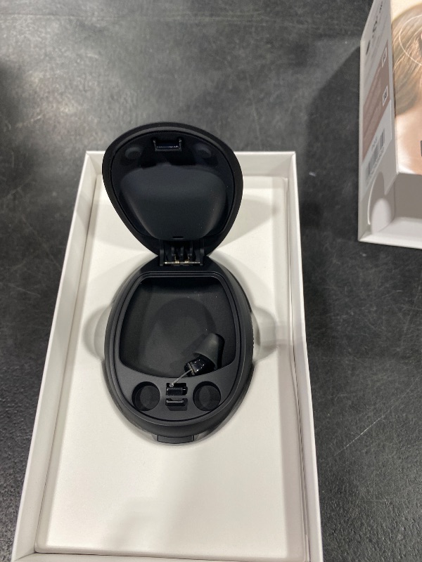 Photo 1 of Sony CRE-C10 Self-Fitting OTC Hearing Aids for Mild to Moderate Hearing Loss, Prescription-Grade Sound Quality, Compact Virtually Invisible Design, Customizable App, and Replaceable Batteries, Black