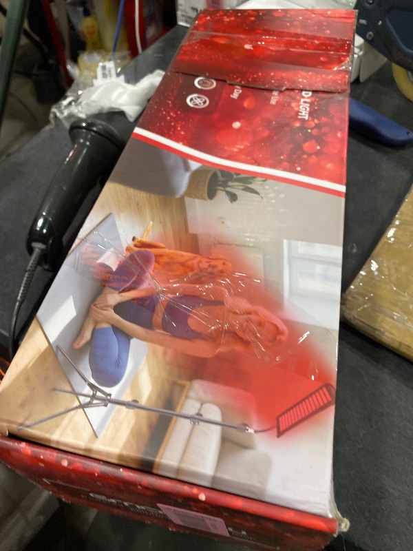 Photo 1 of Red Light Therapy for Face and Body, GMOWNW Infrared Light Therapy Lamp with Stand, 660nm Red Light and 850nm Near Infrared Light Therapy Device for Face Knee Body, Skin Care at Home