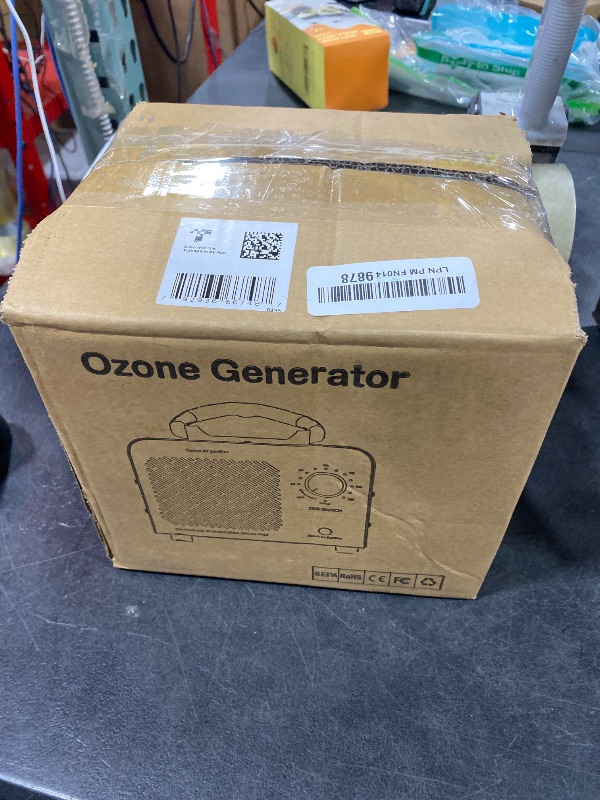 Photo 1 of Ozone Generator 48,000mg, Commercial Ozone Machine Odor Removal, High Capacity O3 Ionizer Air Purifier Deodorizer, Portable Mini for Car, Home, Smoke, Pets, Industrial, for 4000 Square Feet -Black