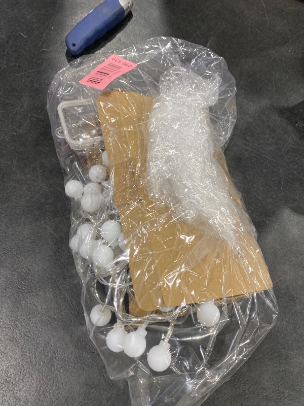 Photo 1 of 1 Pack 32 Feet Patio Umbrella Lights, 8 Lighting Modes LED String Lights with 64 Pcs Shatterproof Globe, Remote Control Battery & USB Powered, Waterproof Hanging Light Decorate for Patio (Colorful)