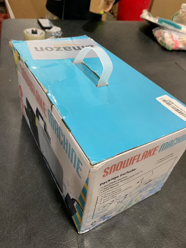 Photo 1 of blessny High-velocity Snow Machine, Wired Remote Portable Premium Artificial Snowflake Machines for Indoor Outdoor Christmas Party, 650W Low Consumption with Max 2000CFM Output, ETL Listed