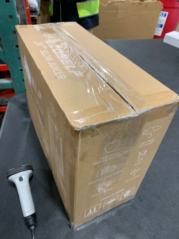 Photo 1 of ECOSELF Cold Press Juicer with 3 Filters (For Juice/Sorbet/Nut Milk), Juicer Machines With 6.0" Wide Mouth Hopper, Self Feeding & Hands-Free Design, Upgraded Motor, Juicer for Family Gathering Party