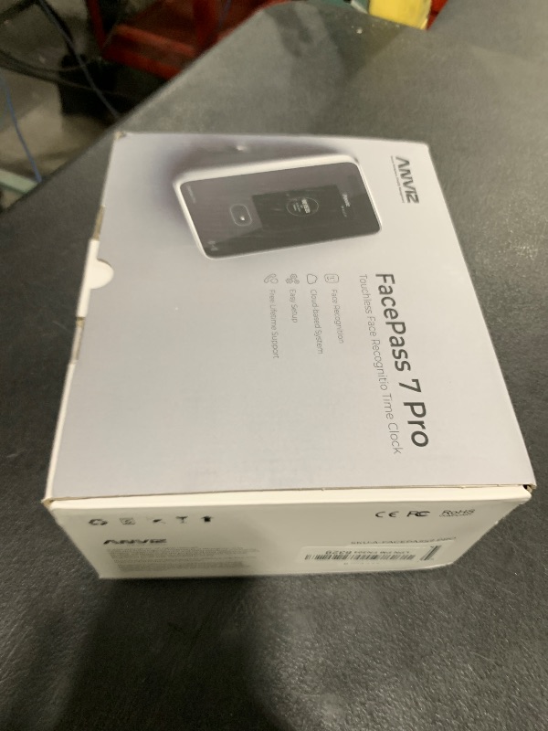 Photo 1 of ANVIZ Time Clocks for Employees Small Business - Forever Free Cloud Software - FacePass 7 Pro Biometric Clock in and Out Machine - Support Door Access - Face + RFID + Pin Punching, FacePass 7 Pro