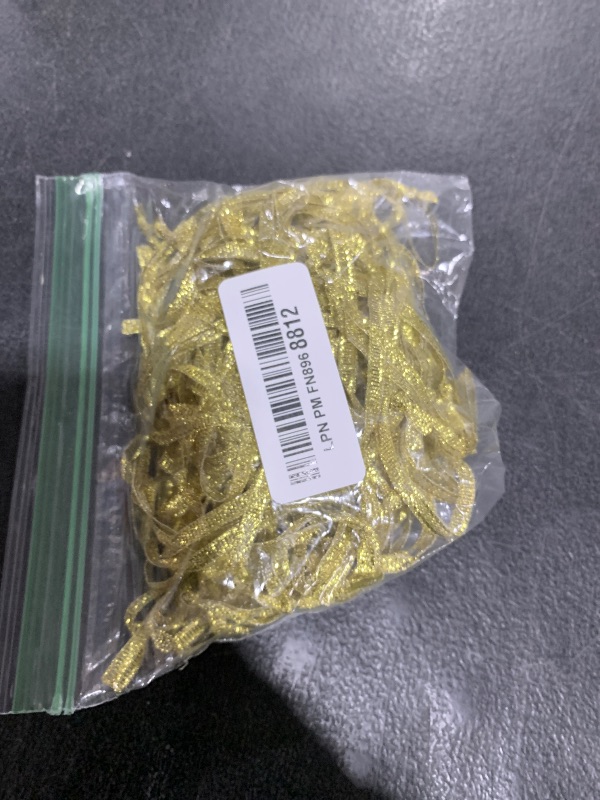 Photo 1 of 100 Pcs Christmas Ornament Ribbon Hangers, Thin Hand Tied Ornament Ribbon Loops